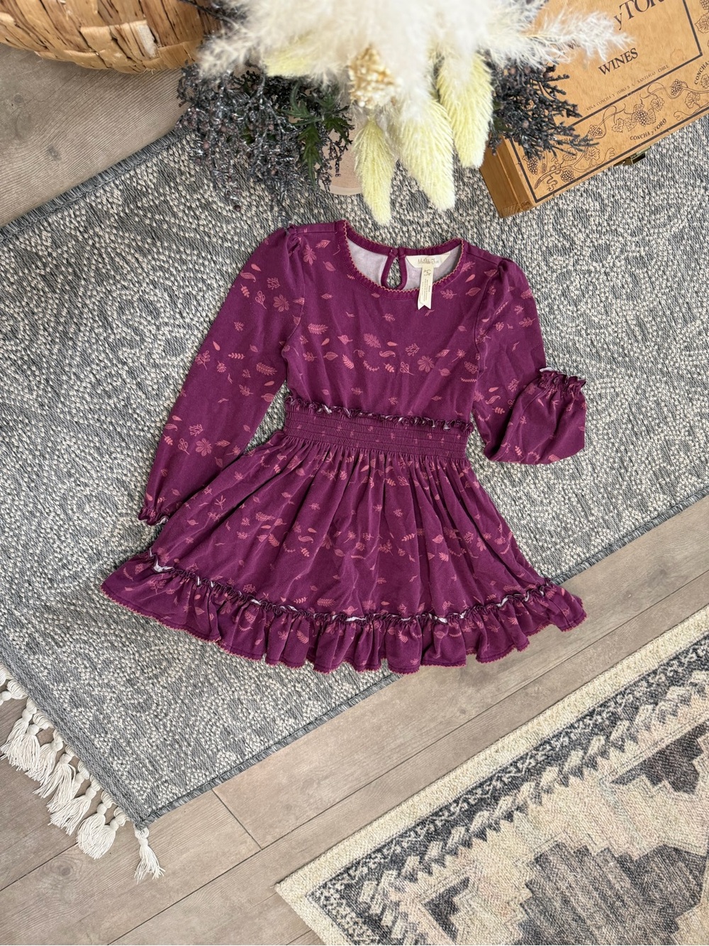 Matilda Jane Girls Choose your own path Apple Cider Dress Size 4 Autumn Fall - Picture 12 of 16